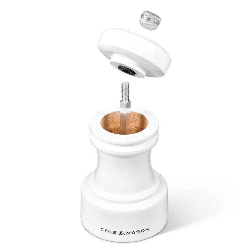 Cole & Mason Hoxton White Gloss Salt Mill 104mm image number 2